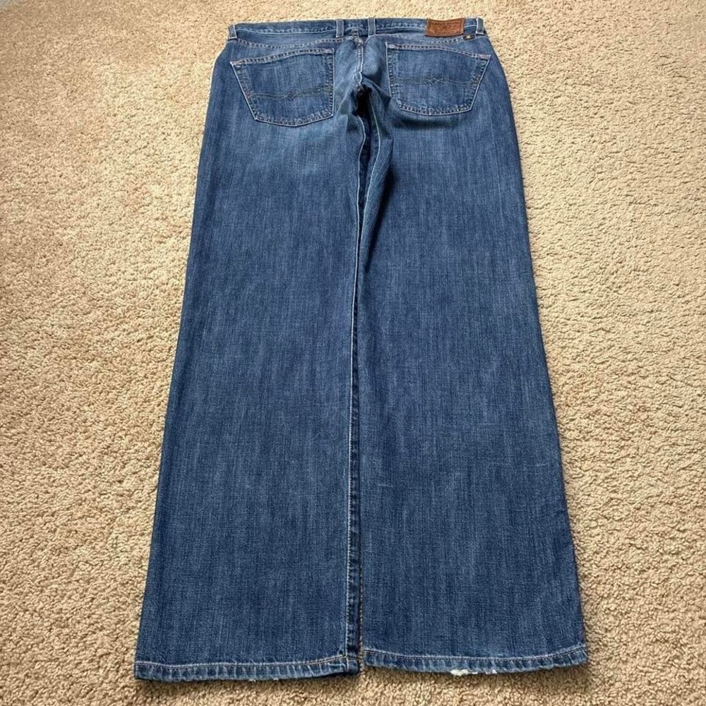 Lucky Brand 221 Original Straight Blue Jeans Relaxed Size 36x32 Western Y2K